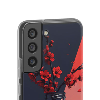 Crimson Blossom Jar · Custodia Soft per Samsung