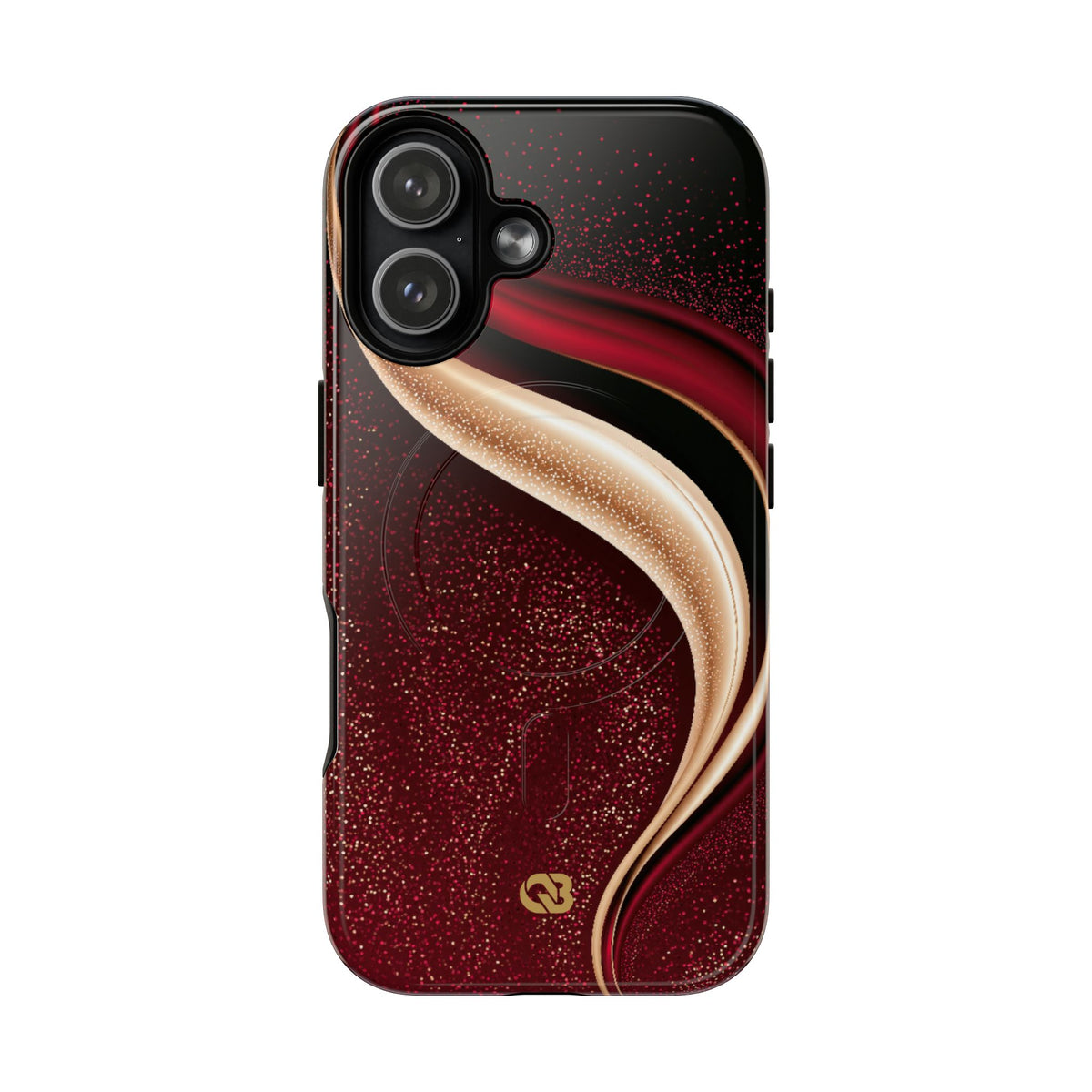 Gilded Crimson Flow · Tough 2.0 Magnetic Phone Case for iPhone · Red