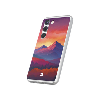 Crimson Mountain Dusk · Soft Handyhülle für Samsung