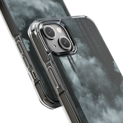 Shadowed Pine Mist · Clear Impact Magnetic Phone Case for iPhone ·  Black