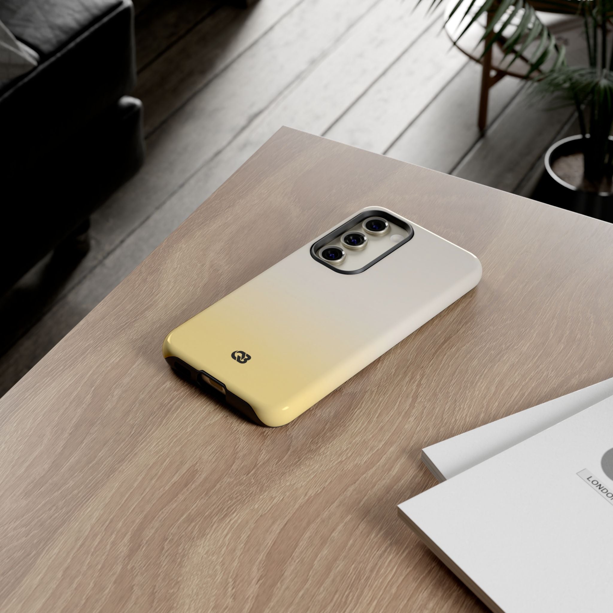 Yellow Tough Phone Case for Samsung - Bleached Citron Haze