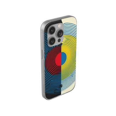 Blue Lite Phone Case for iPhone - Primary Circuit Orbit