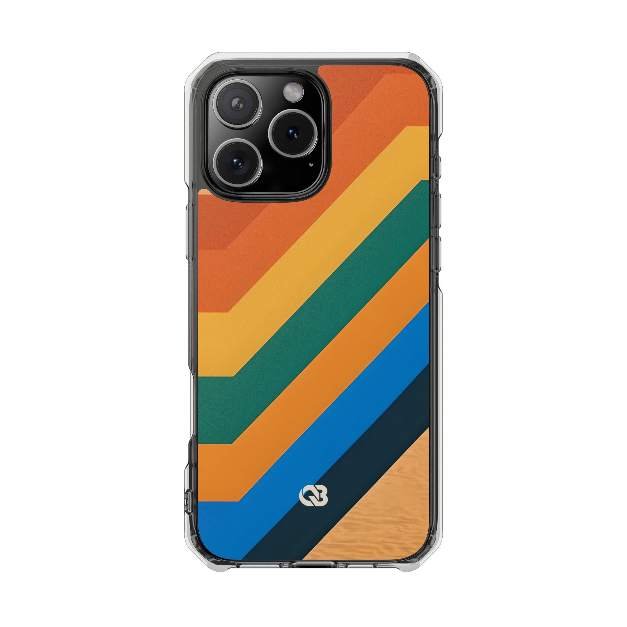 Retro Ridge Lines · Impact Coque de téléphone pour iPhone · Magsafe