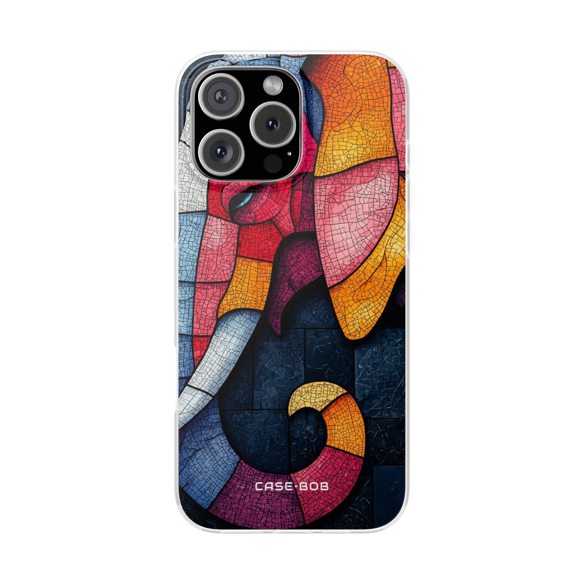 Elephant Mosaik iPhone 16 Pro Max Case - Soft
