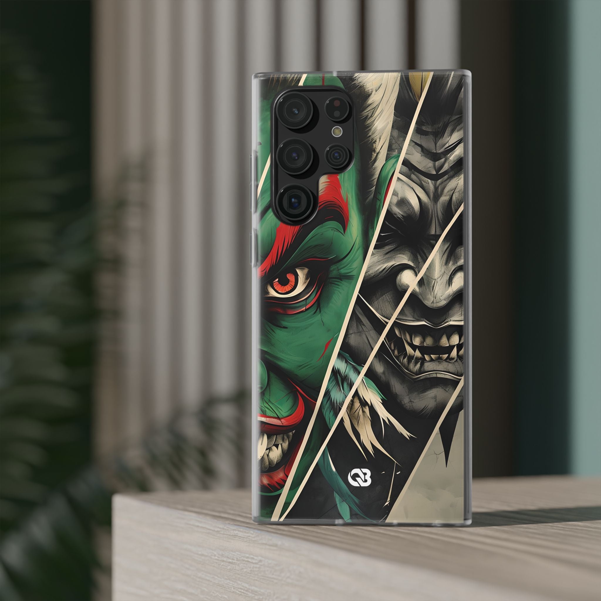 Emerald Oni Grin · Soft Handyhülle für Samsung