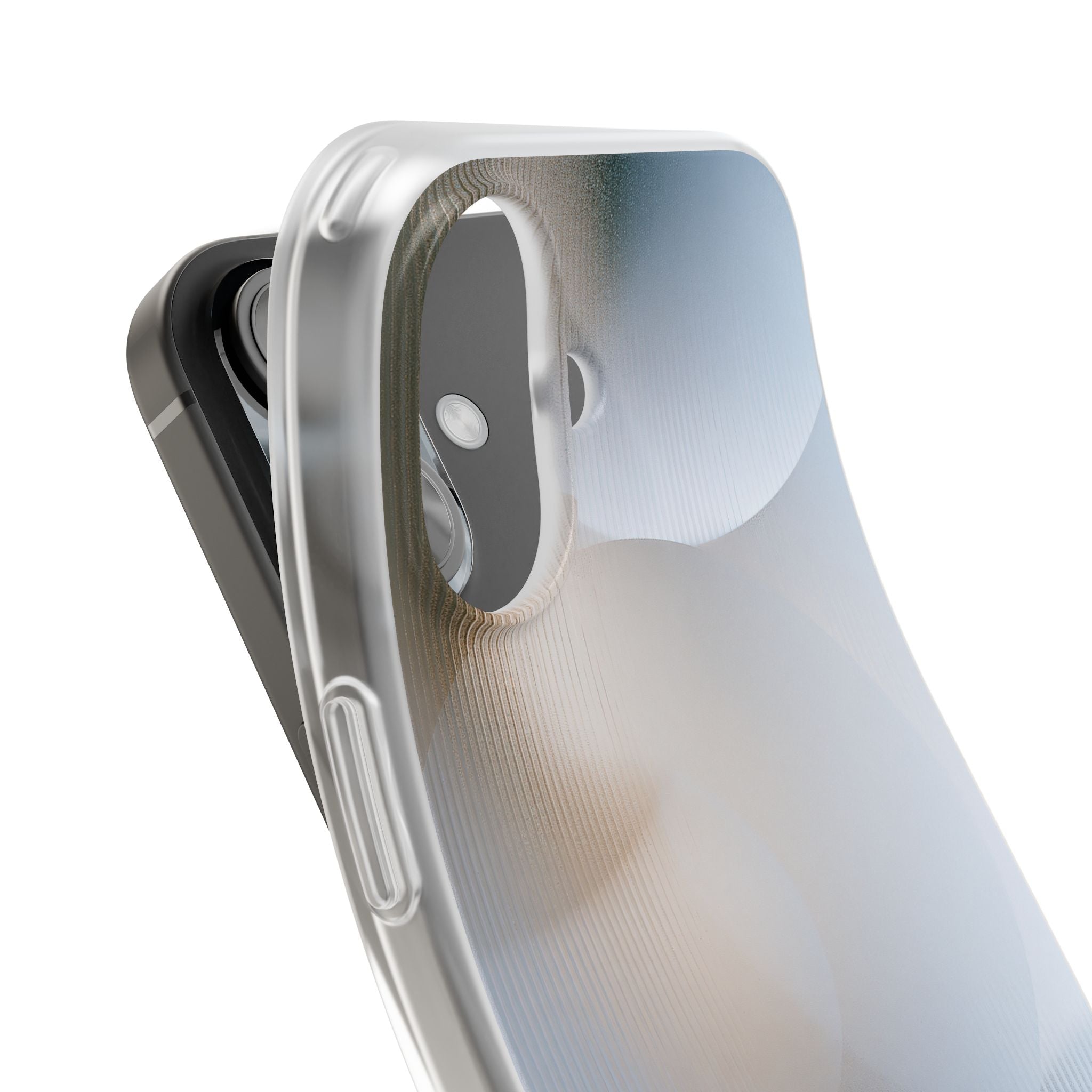White Lite Phone Case for iPhone - Frosted Ribbed Sphere