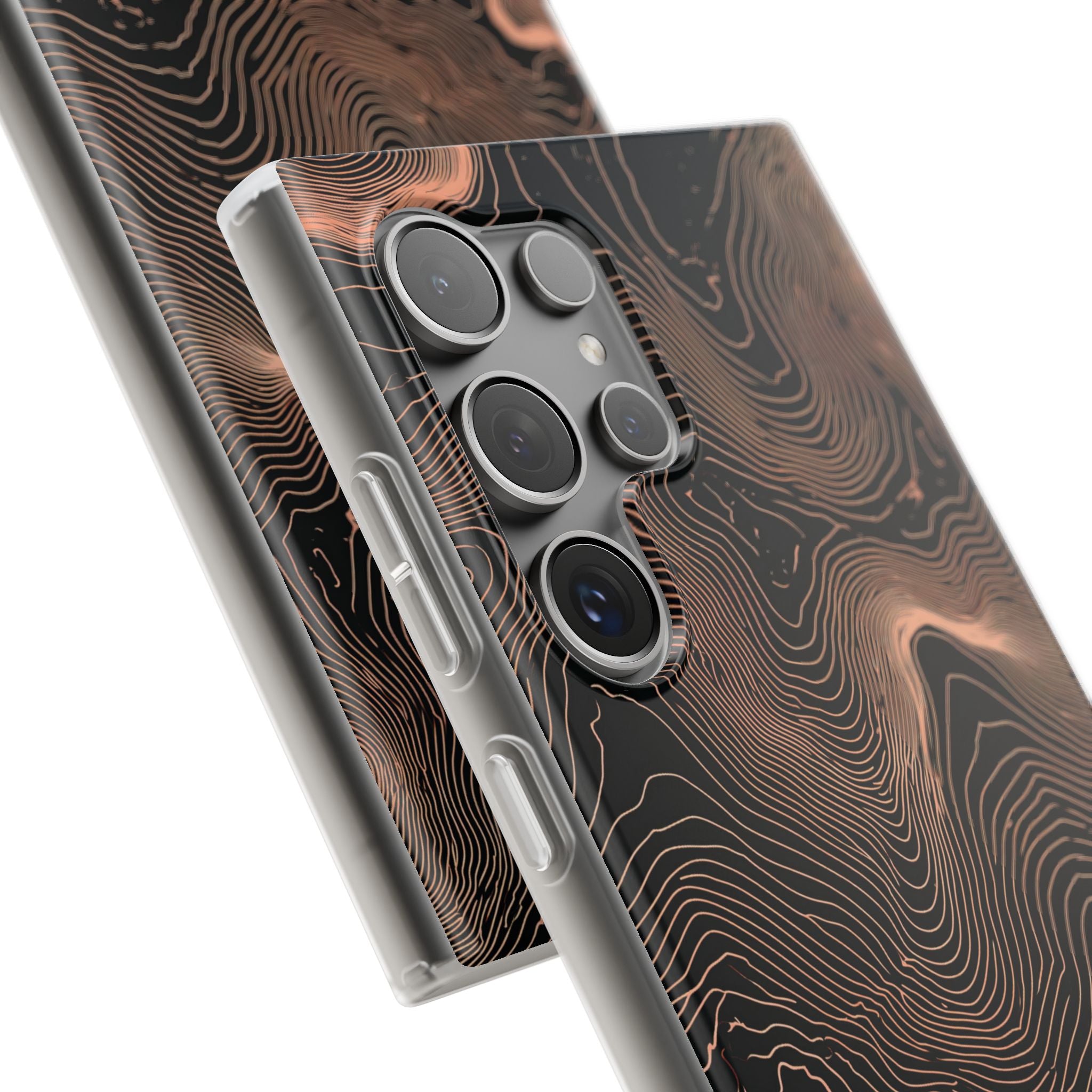 Orange Lite Phone Case for Samsung - Salmon Ridge Topo