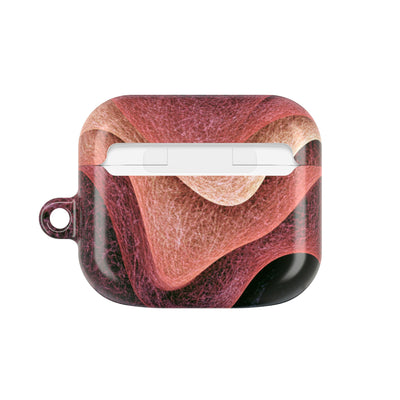 Rose Contour Waves · Hard Case for AirPods & AirPods Pro · Pink