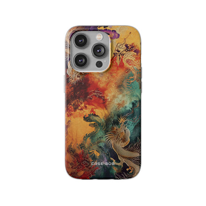 Dragon Ember iPhone 14 Pro -pehmeä suojakotelo