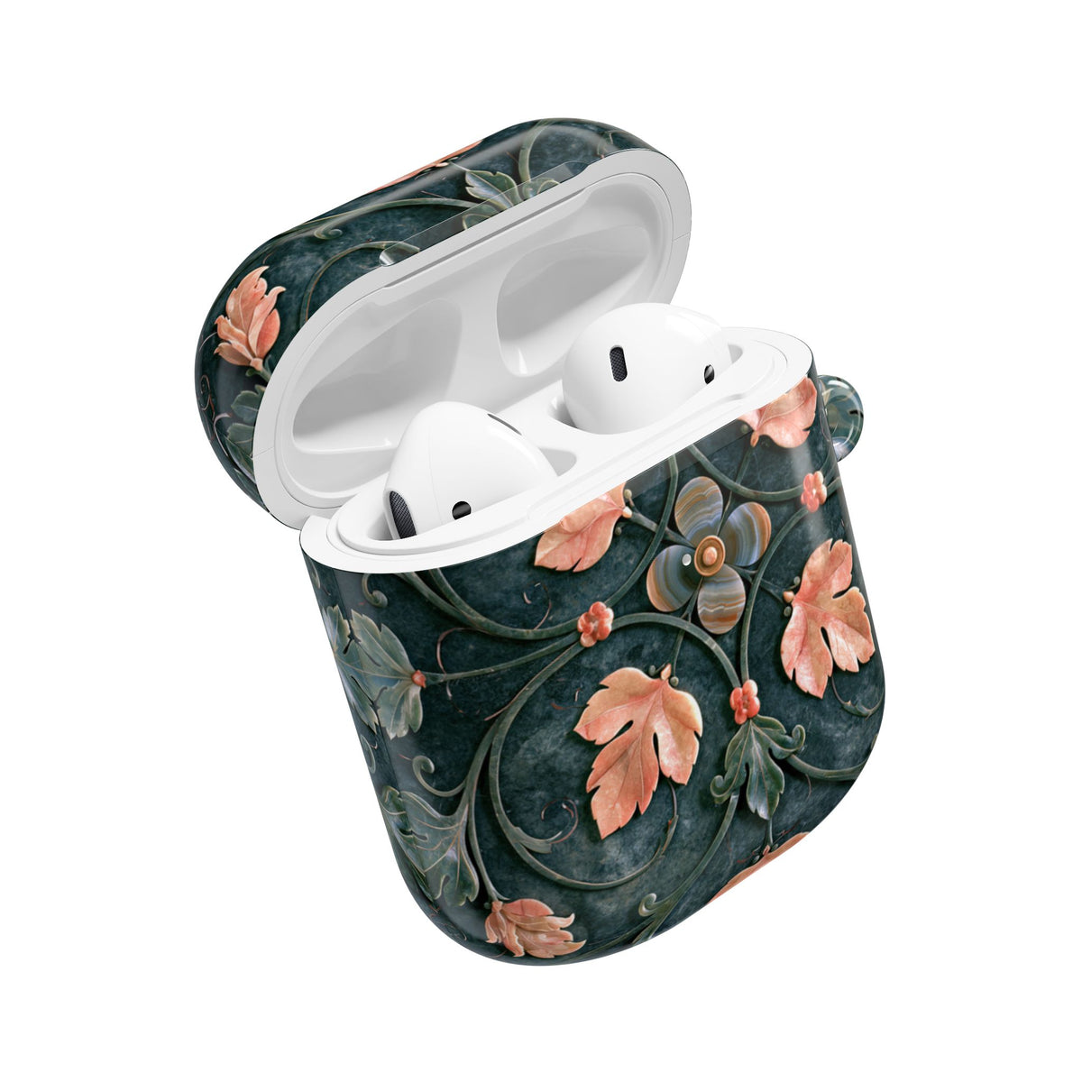 Florentine Rose Arabesque · Hard Case for AirPods & AirPods Pro · Green
