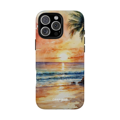 Sunset Palm iPhone 16 Pro Max Case - Tough+
