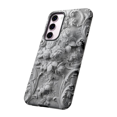 Rococo Marble Rose · Tough Phone Case for Samsung · White