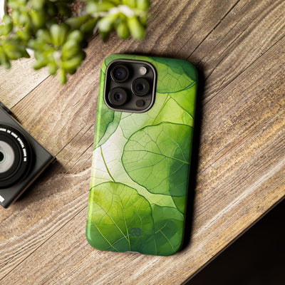 Emerald Leaf Veins · Tough Phone Case for iPhone