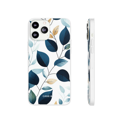 Navy Leaf Veins iPhone 13 Pro Max - Soft