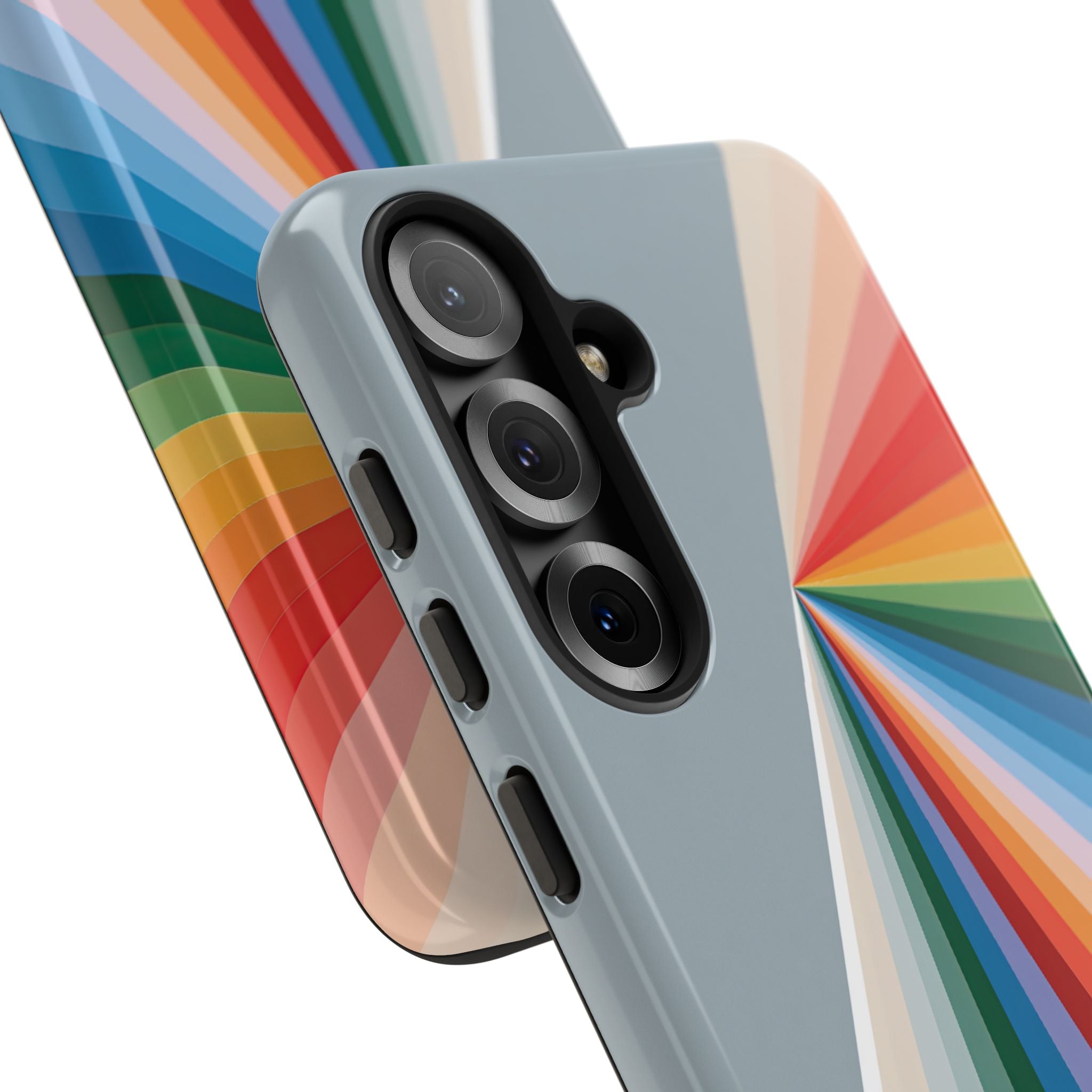 Grey Tough Phone Case for Samsung - Slate Prism Burst