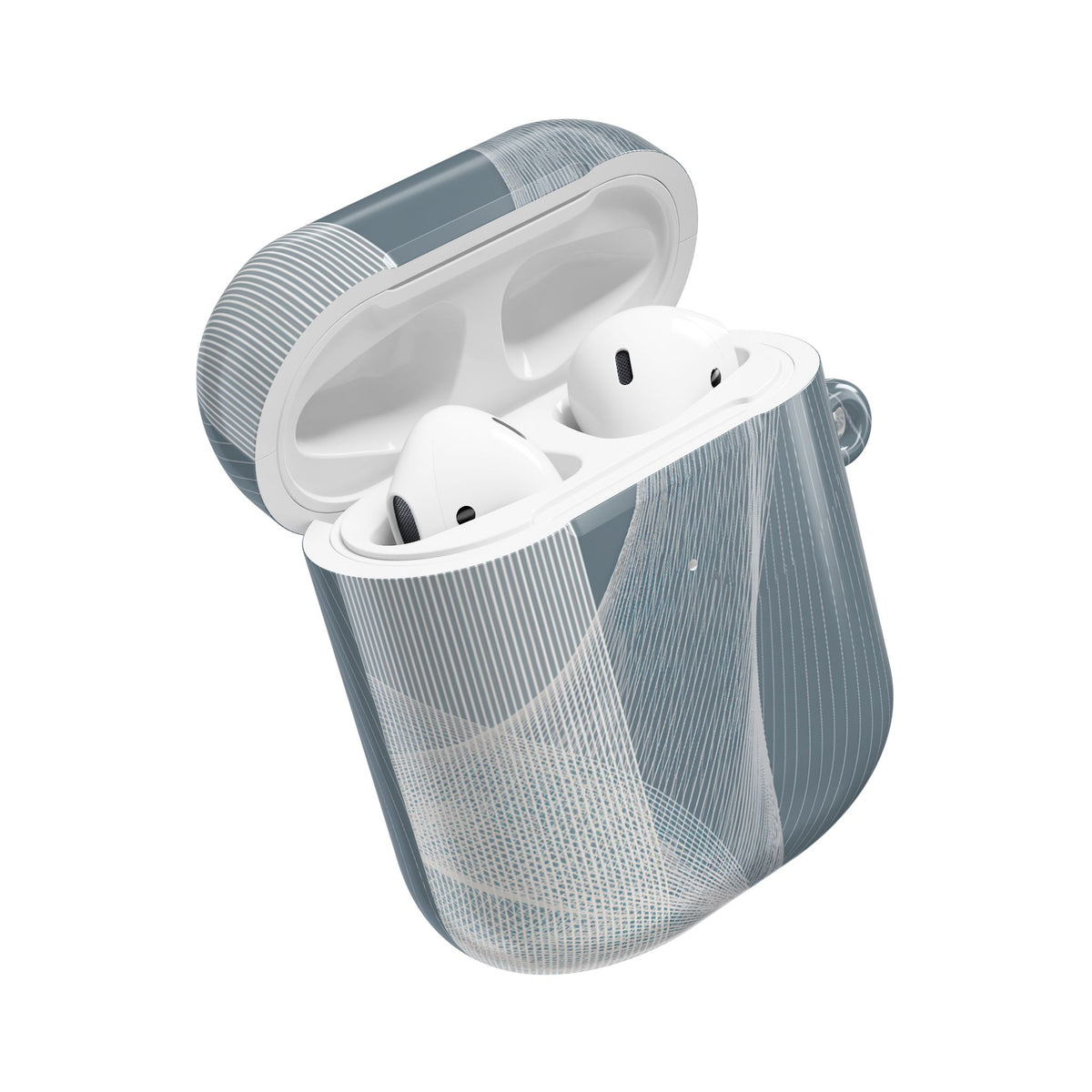Slate Contour Drift · Hard Case for AirPods & AirPods Pro · Grey