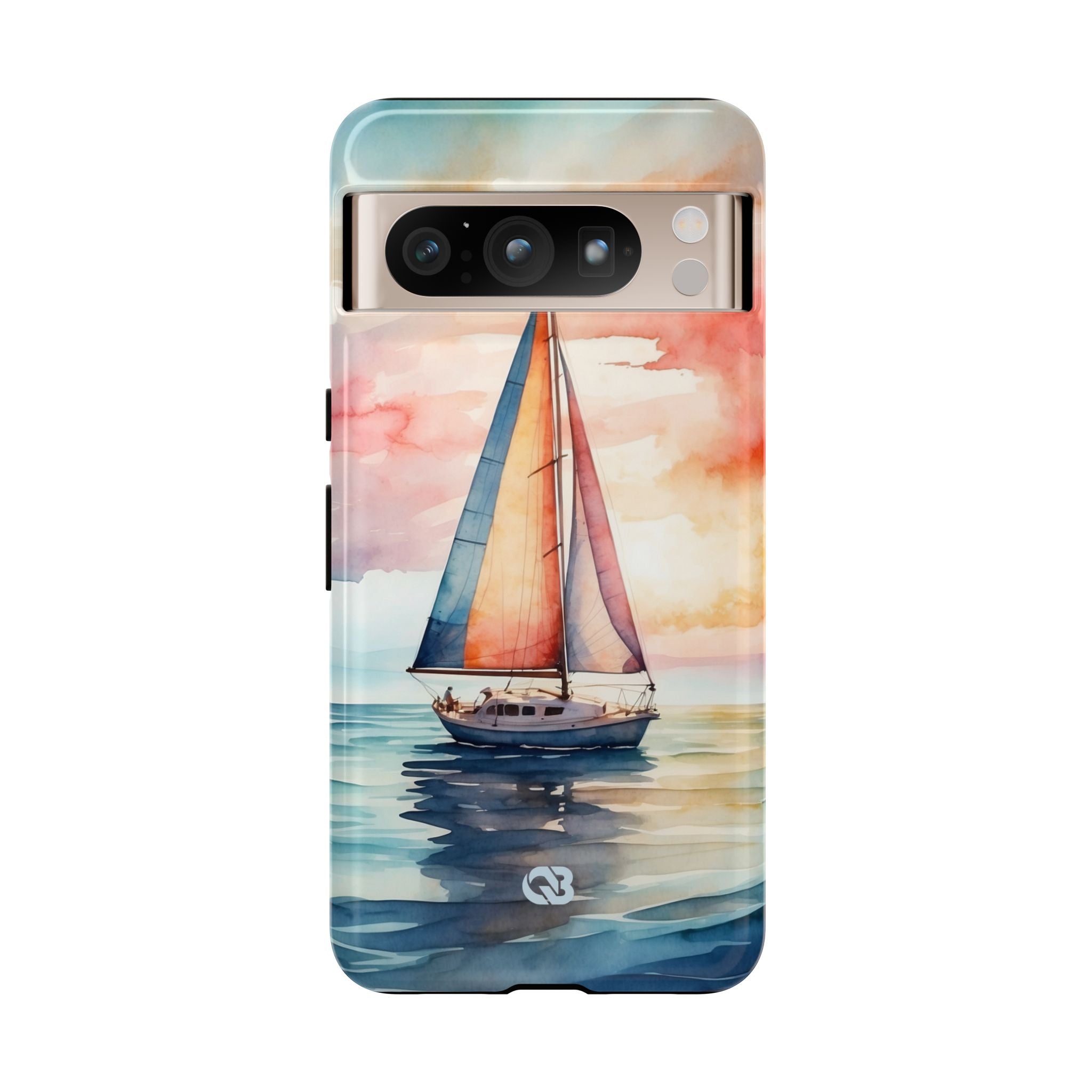 Crimson Horizon Sail · Tough Phone Case for Google Pixel