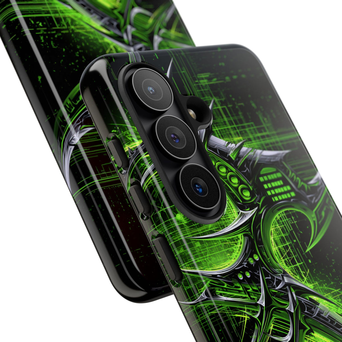 Cyber Sigil Grid · Tough Phone Case for Samsung · Green