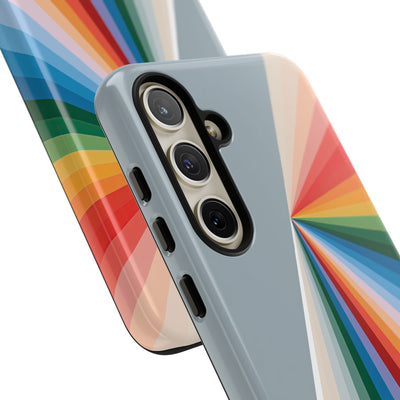 Grey Tough Phone Case for Samsung - Slate Prism Burst