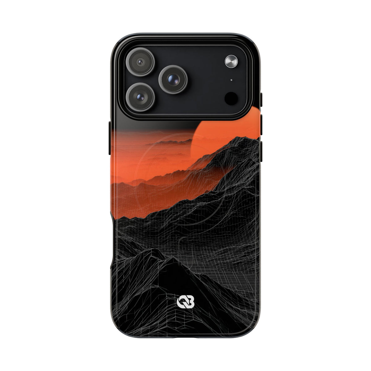 Solar Ridge Mesh · Tough 2.0 Magnetic Phone Case for iPhone · Black