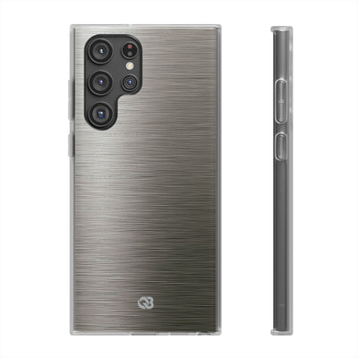 Grey Lite Phone Case for Samsung - Brushed Industrial Steel