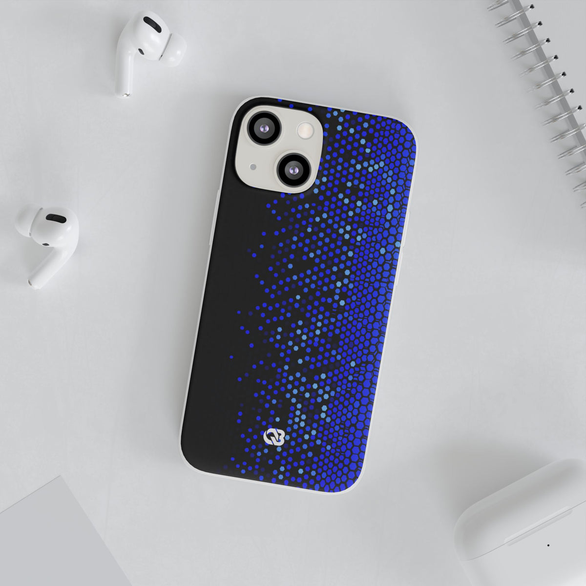 Cobalt Hex Dispersion · Lite Phone Case for iPhone ·  Blue