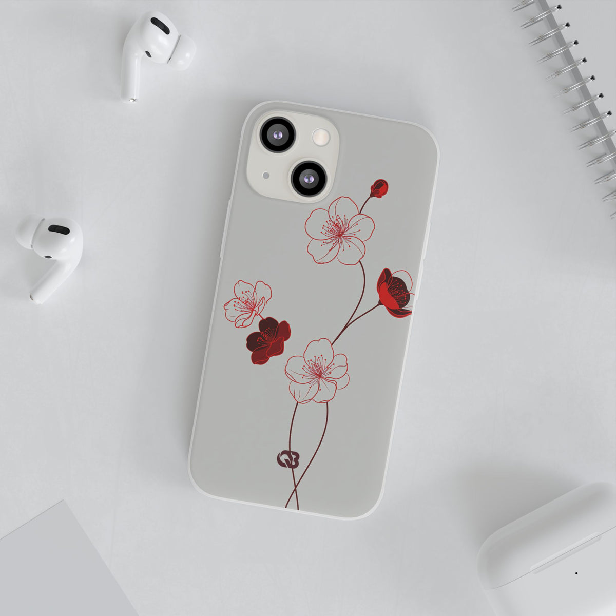 Crimson Sakura Blossom · Lite Phone Case for iPhone ·  Red