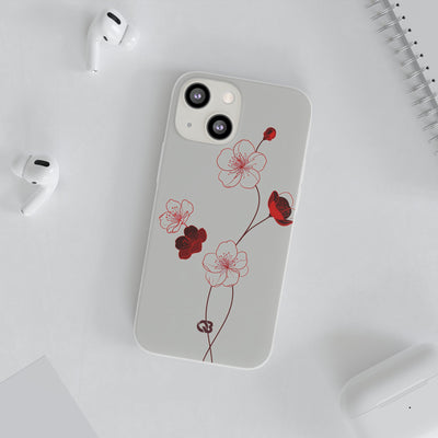 Crimson Sakura Blossom · Lite Phone Case for iPhone ·  Red