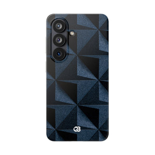 Blue Lite Phone Case for Samsung - Indigo Basalt Facets