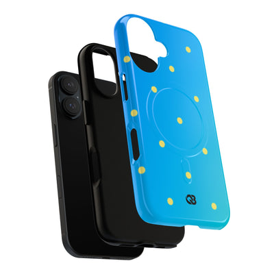 Cyan Sun Dots · Tough+ Phone Case for iPhone · Magsafe
