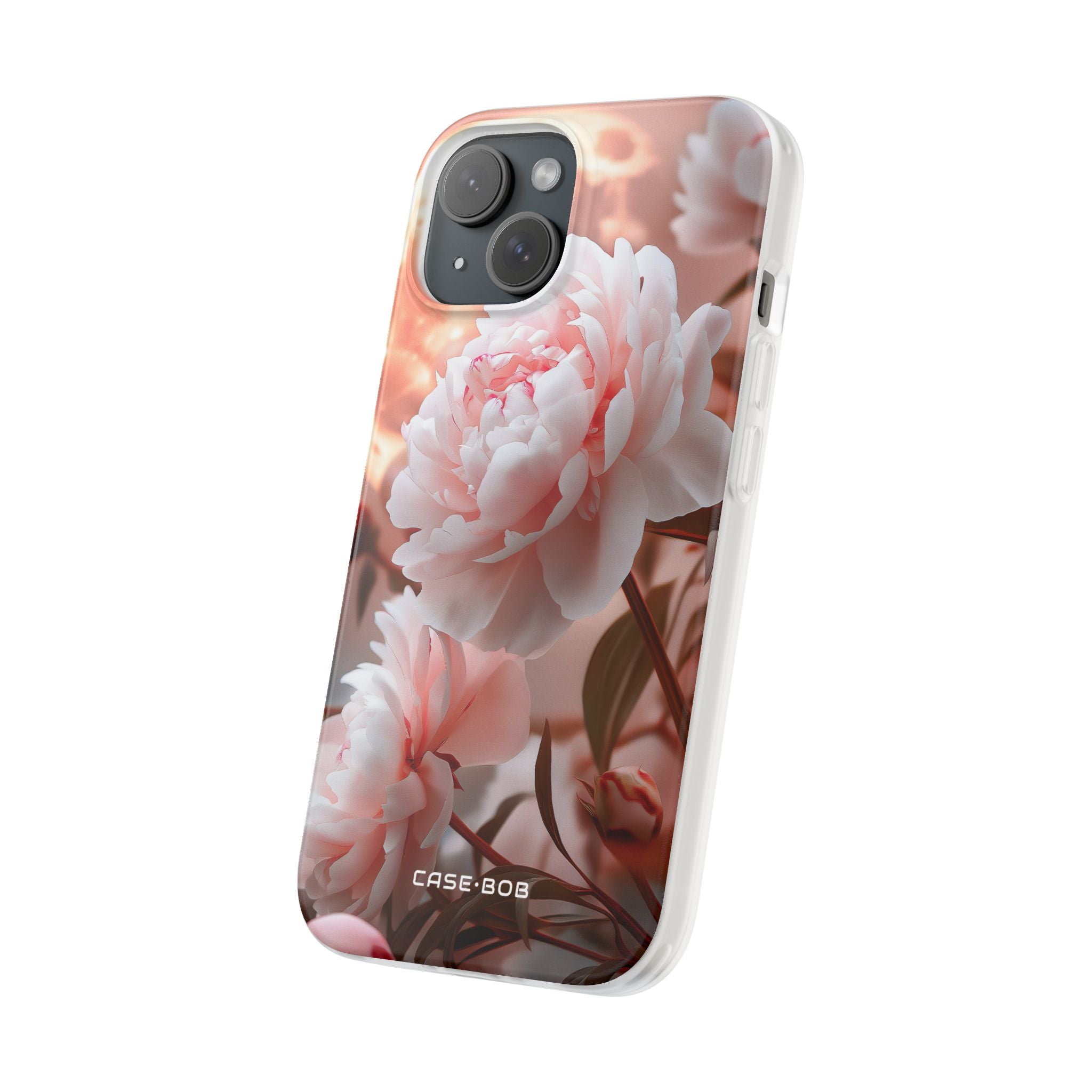 Peony Moonlight iPhone 15 Case - Soft