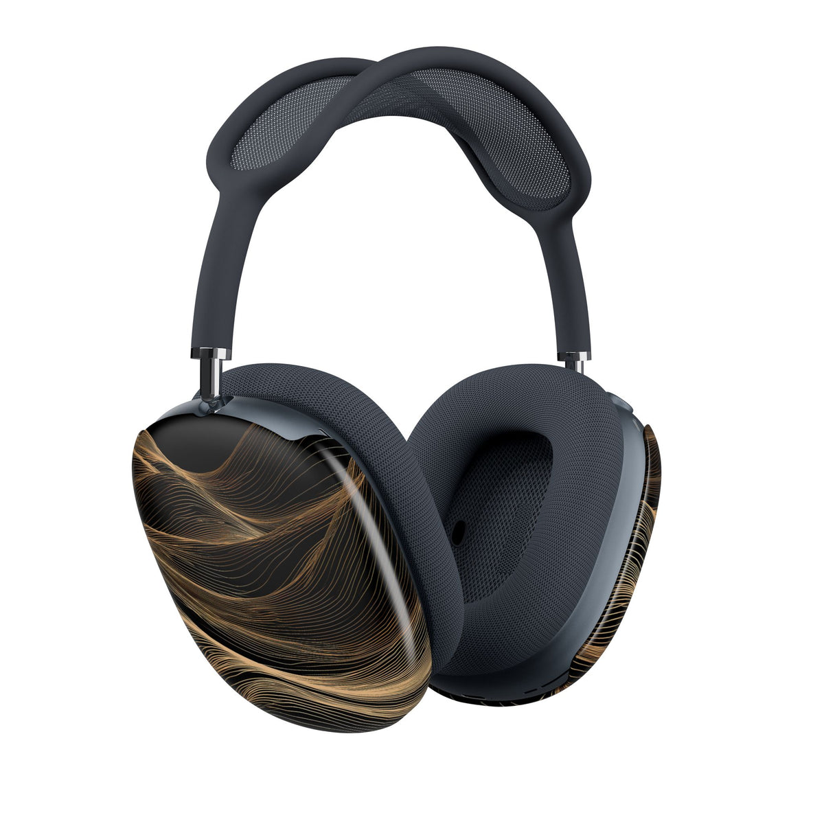 Golden Horizon Contours · Hard Case for AirPods Max · Black