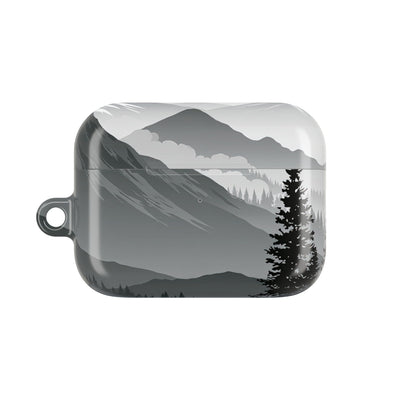 Alpine Horizon · Hard Case for AirPods & AirPods Pro · Black