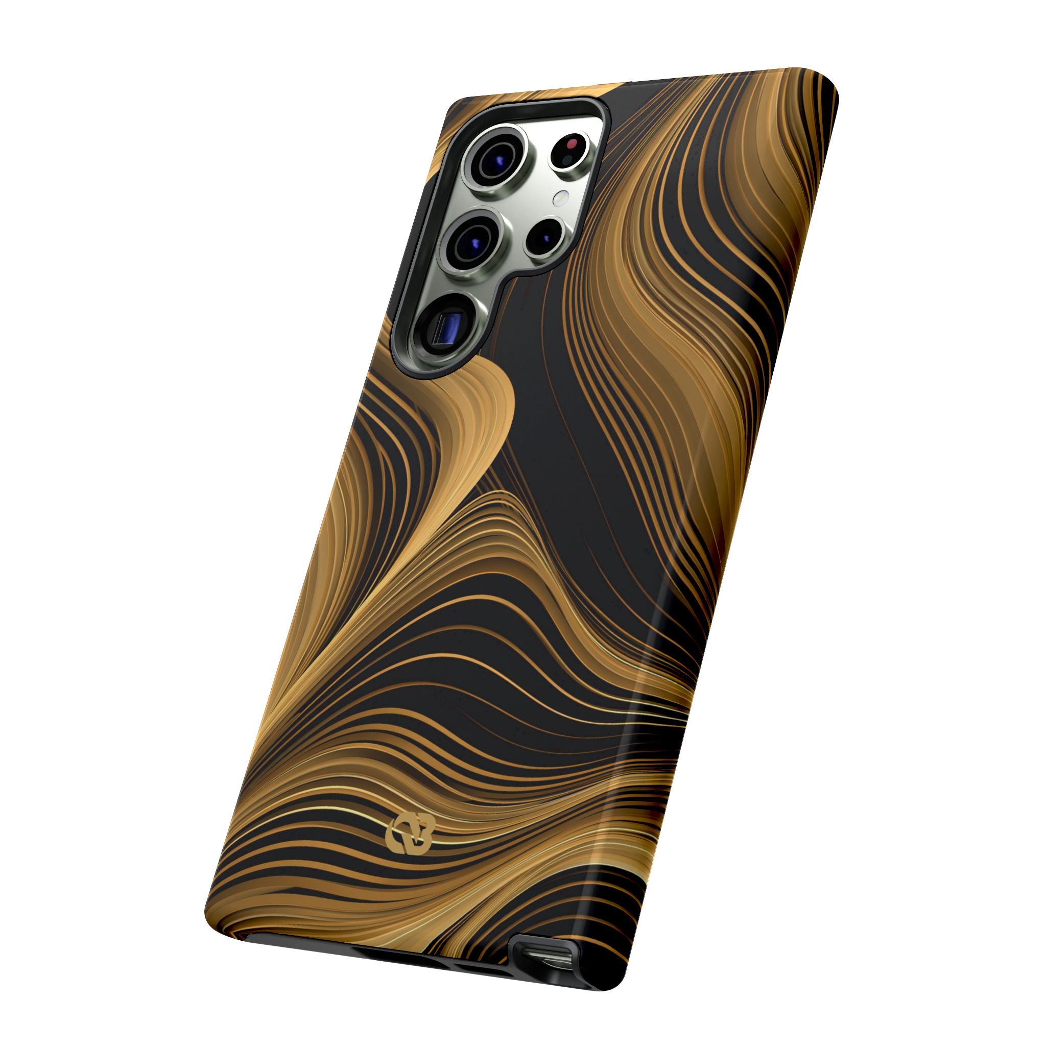Gold Tough Phone Case for Samsung - Molten Copper Strands