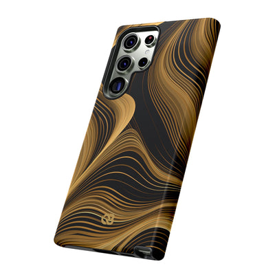 Gold Tough Phone Case for Samsung - Molten Copper Strands