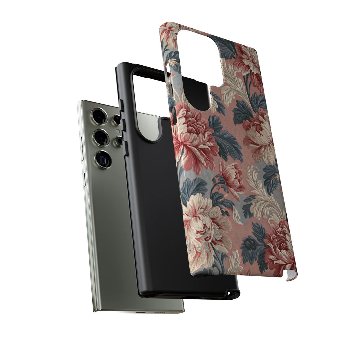 Blush Peony Jacquard · Tough Phone Case for Samsung · Pink