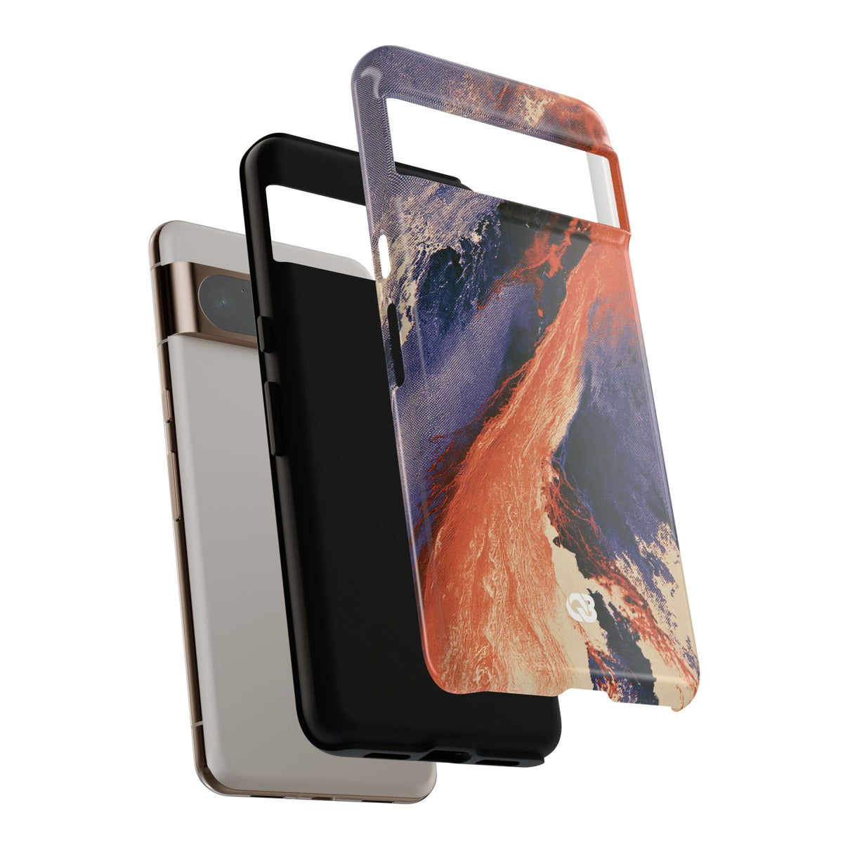 Solar Aura Drift · Tough Phone Case for Pixel ·  Orange