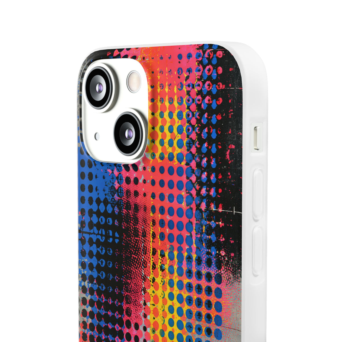 Chromatic Halftone Grid · Lite Phone Case for iPhone ·  Blue