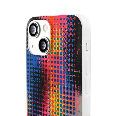 Chromatic Halftone Grid · Lite Phone Case for iPhone ·  Blue