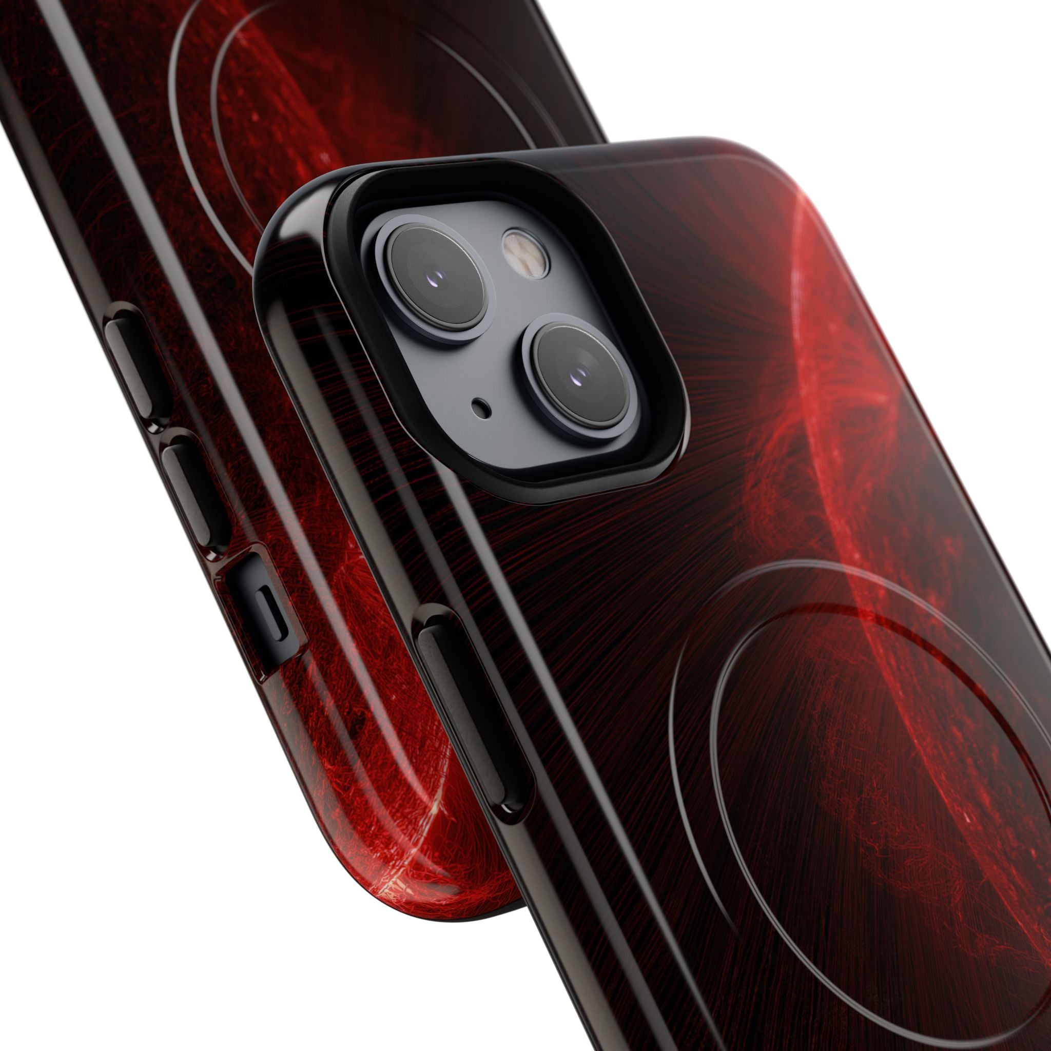 Red Tough 2.0 Magsafe Phone Case for iPhone - Solar Crimson Flare