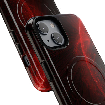 Red Tough 2.0 Magsafe Phone Case for iPhone - Solar Crimson Flare