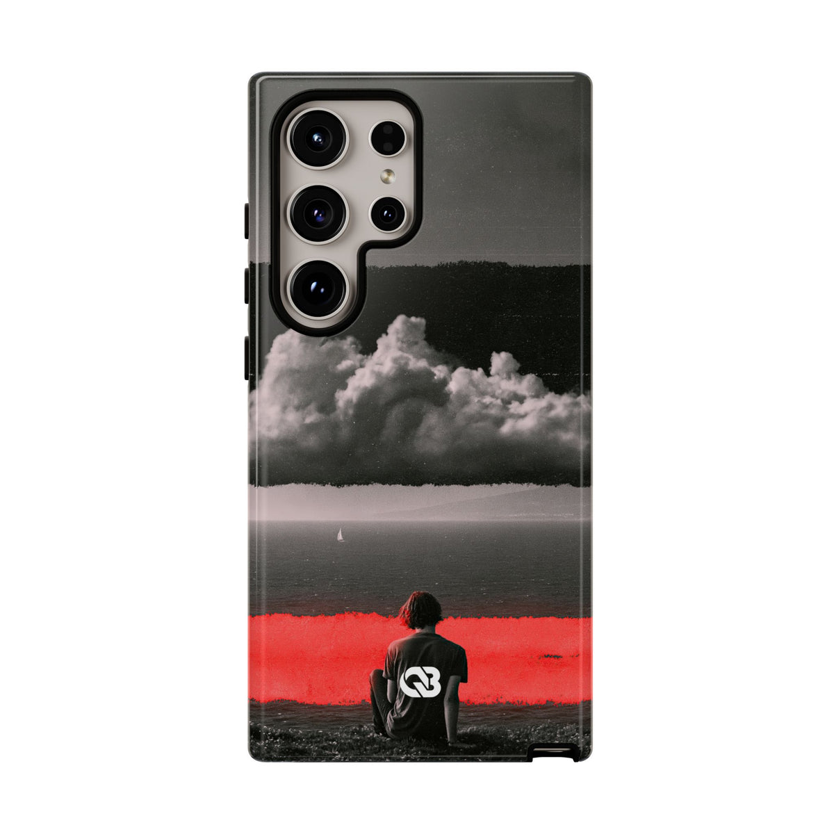Crimson Horizon · Tough Phone Case for Samsung · Black