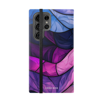 Purple Wavewood - Samsung S23 Ultra Case - Wallet