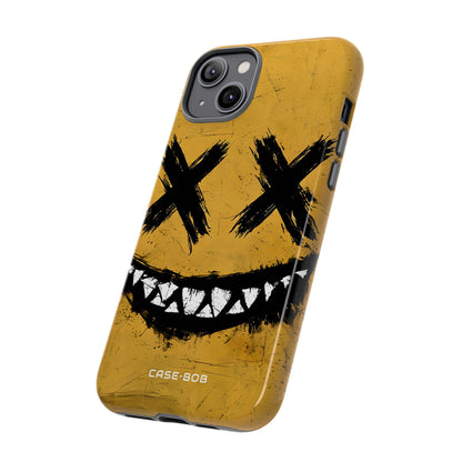 Jagged Smile Yellow iPhone 14 Plus Case - Tough