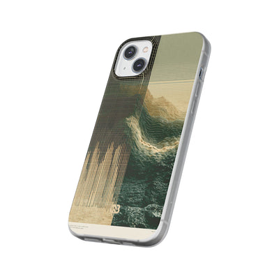 Beige Lite Phone Case for iPhone - Veridian Data Ridge