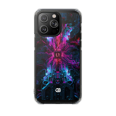 Neural Circuit Core · Clear Impact Magnetic Phone Case for iPhone ·  Black
