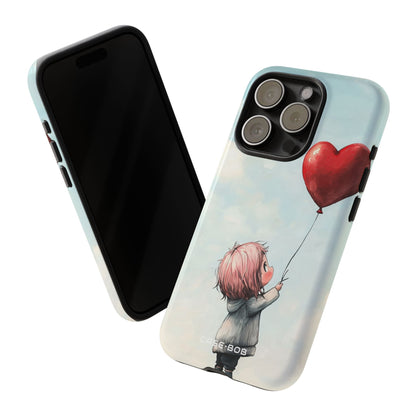 Herzballon Leuchten iPhone 15 Pro Case - Tough