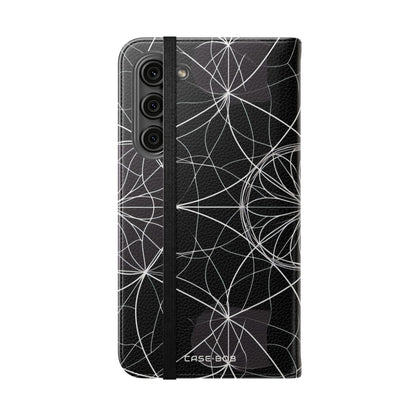 White Mandala Radiance - Samsung S23+ Case - Wallet