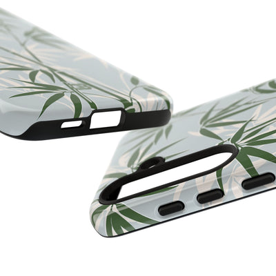 Green Tough Phone Case for Samsung - Kyoto Bamboo Canopy