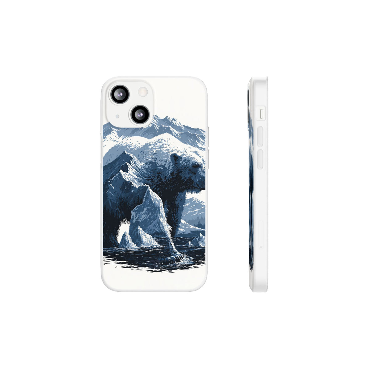 Fjord Summit Bear · Lite Phone Case for iPhone ·  Blue